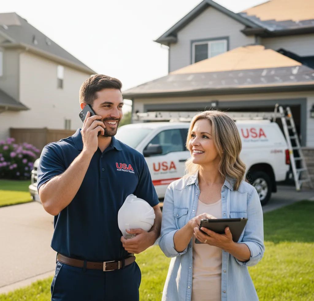 USA Roof Repair Experts customer support in Altus